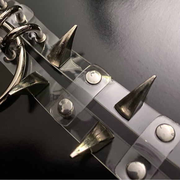 𝕯𝖆𝖗𝐊 𝓐𝖓𝖌𝖊𝖑 CUSTOM Clear Spike Bondage Choker 🗡 - Picture 3 of 6